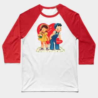 Retro Valentine's Day Heart Baseball T-Shirt